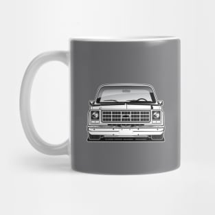 1979 Squarebody Chevrolet C10 Blazer Suburban T-Shirt BW Mug